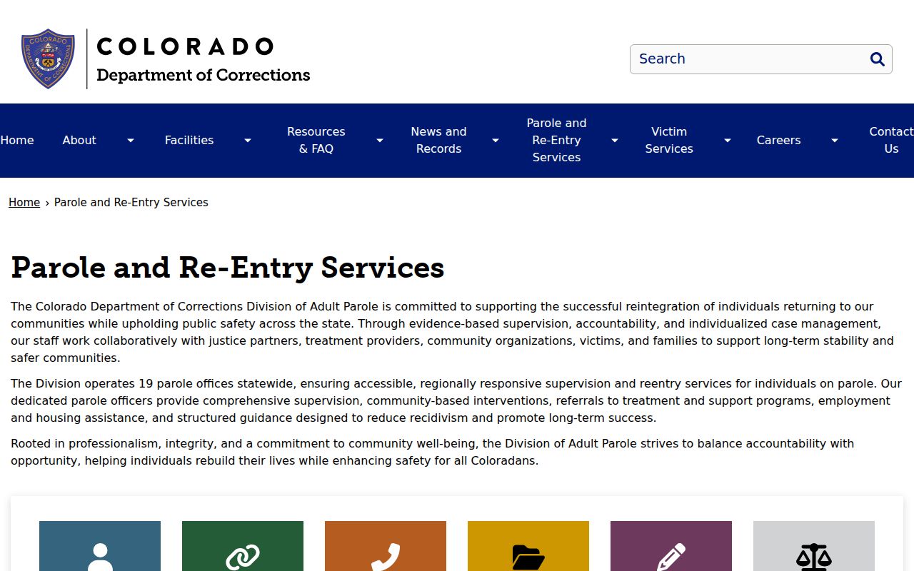 Huerfano County registry lookup compared with Colorado parole records