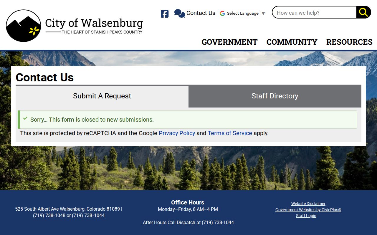 Walsenburg record check city police and court directory