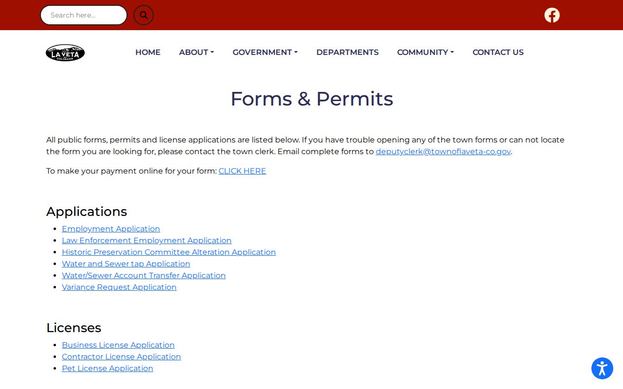 La Veta criminal record information request route