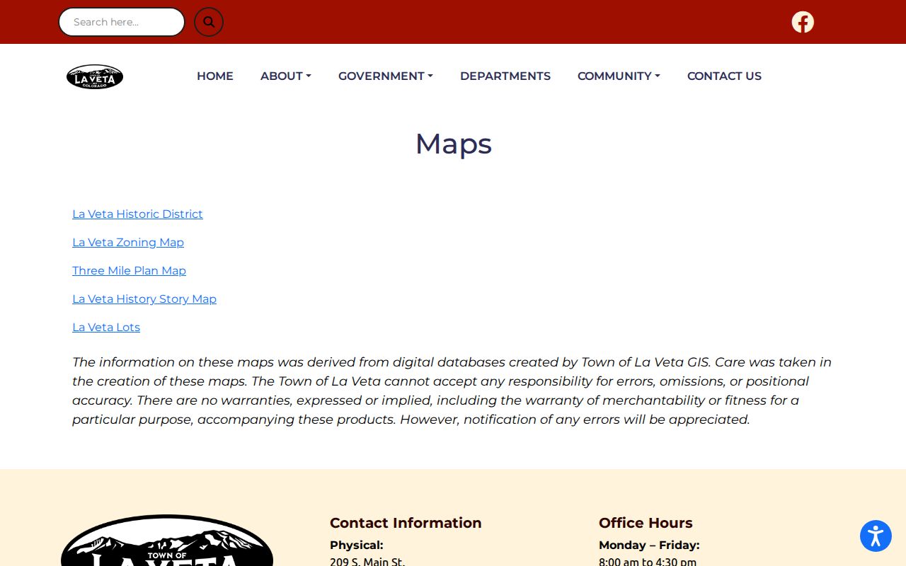 La Veta criminal record routing and town maps